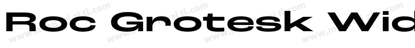 Roc Grotesk Wide字体转换